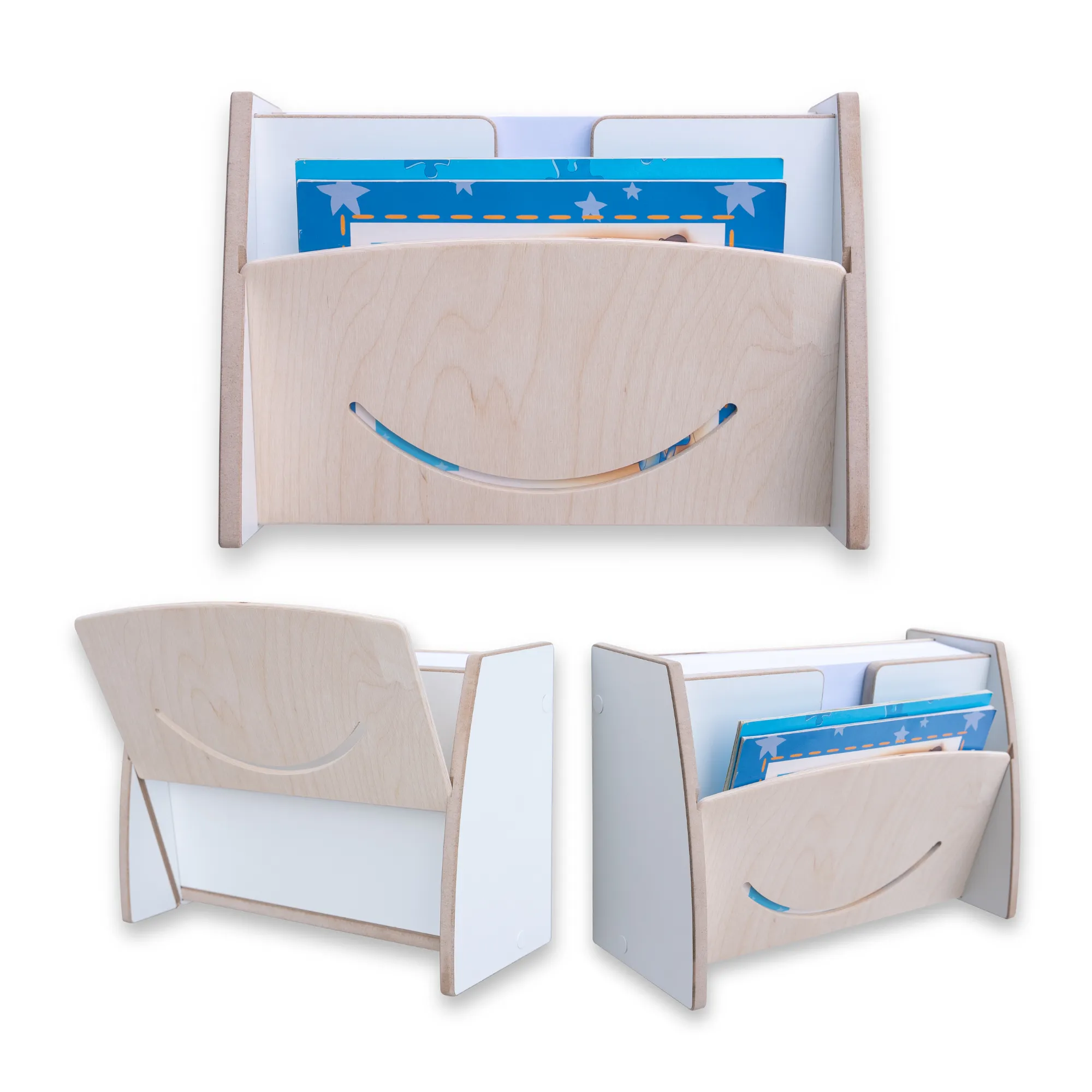 MAMOI® Organizer in legno per carta A4 – da montare a parete o da appoggiare sulla scrivania | Portacarte per bambini, ufficio e scuola | Vassoio portadocumenti sostenibile per carta da stampante, carta da disegno e appunti