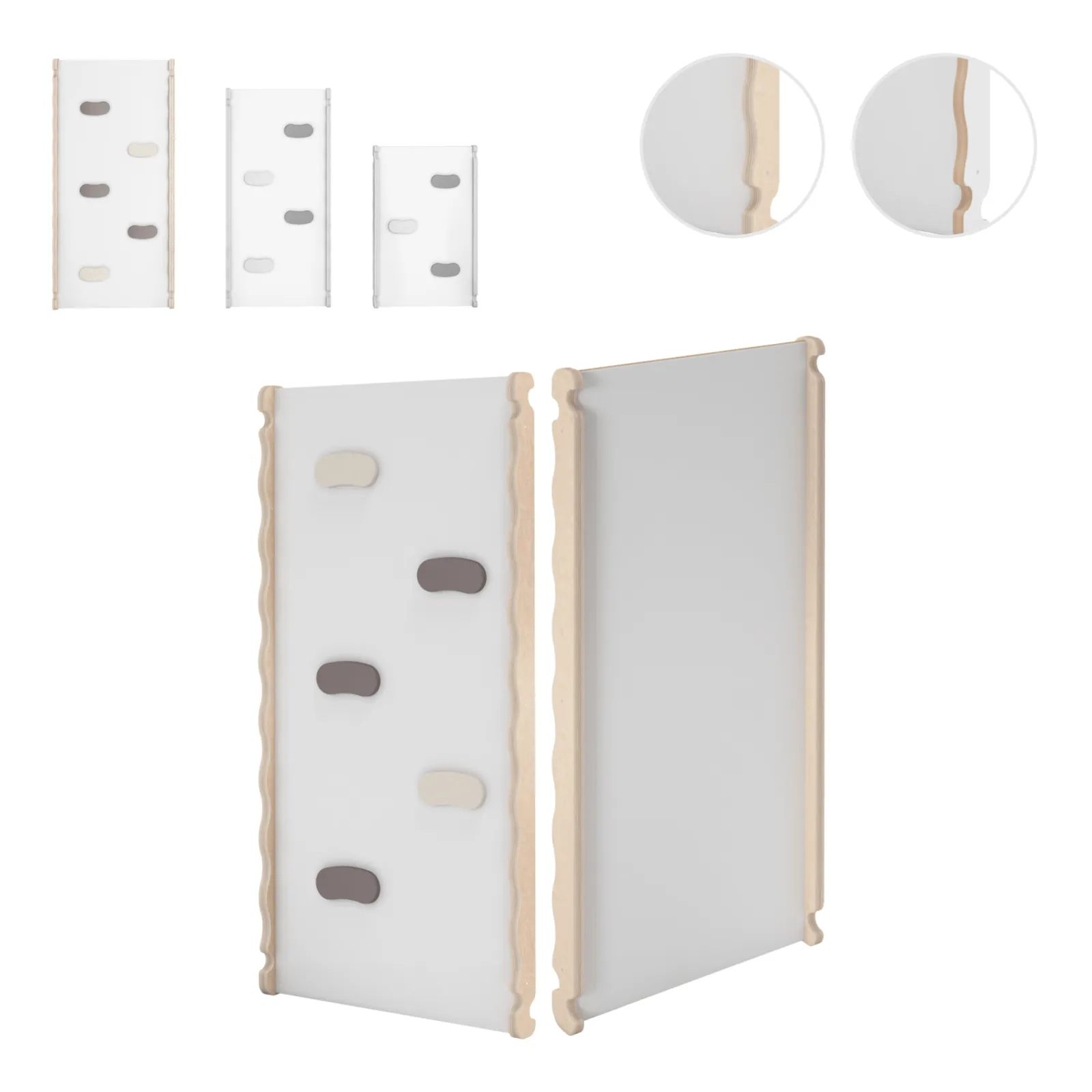 MAMOI® Scivolo in legno naturale per bambini, Scivoli per arrampicata a triangolo, Gioco per uso interno e giardino, Palestrina neonato montessori a partire da 1 anno 2/3 anni