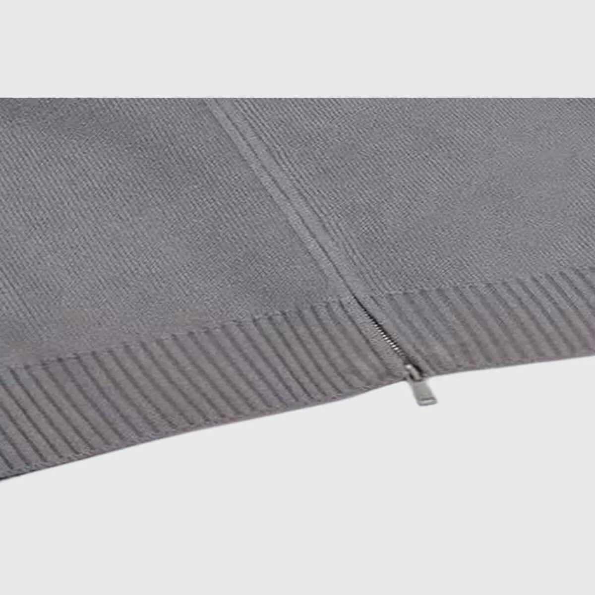 Minimalist Stripe Zip-Up Cardigans - Image 7