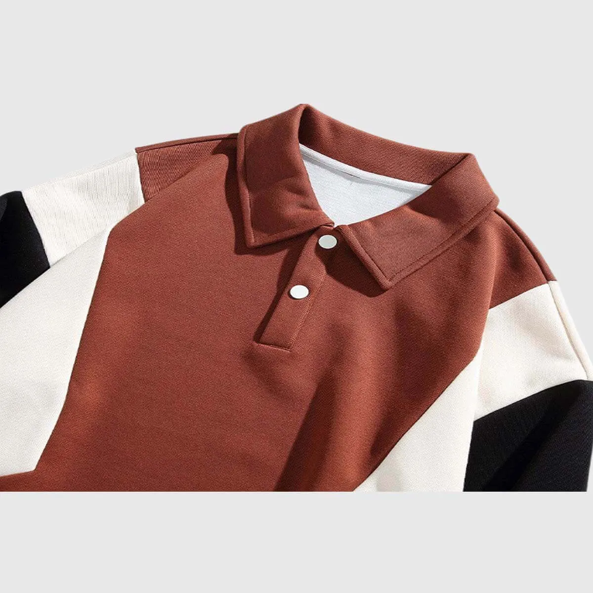 Colorblock Polo Sweatshirt - Image 9