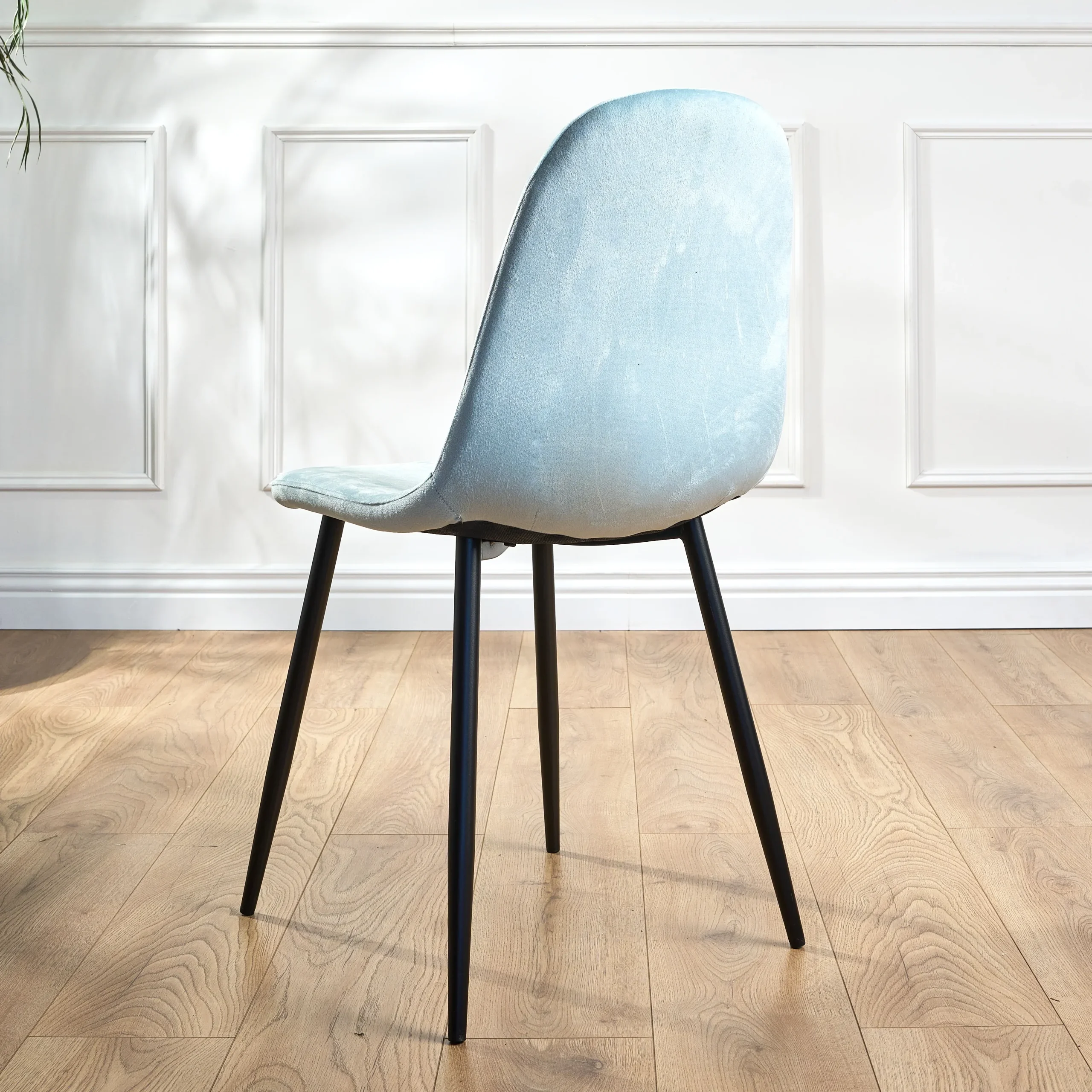 Ron Dining Chair - Velvet Blue - Image 6