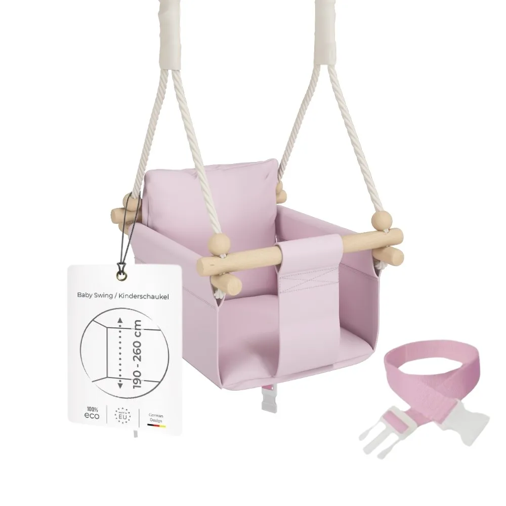 MAMOI® Altalena neonato per bambini, Altalene di legno da interno, Dondolo a porta da casa, Altalena design scandinavo a partire da 1 anno 2/3 anni, Baby swing