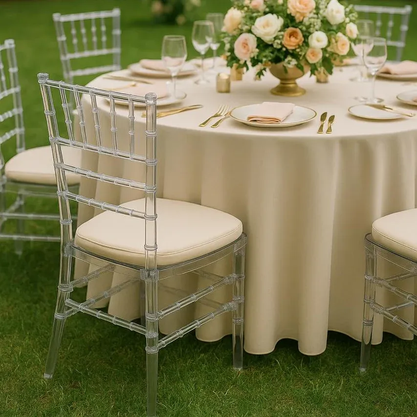 Clear Acrylic Chiavari Dining Event Chairs