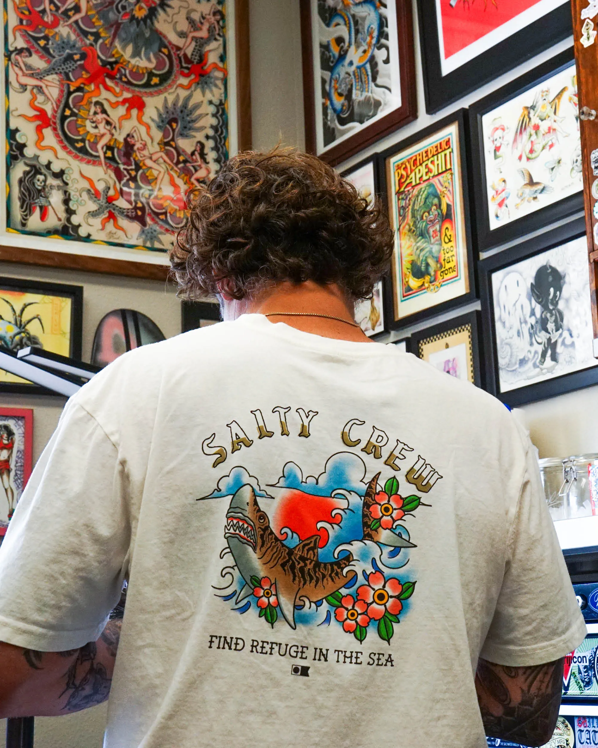 Hopper Vintage Ss Tee - Off White - Image 4