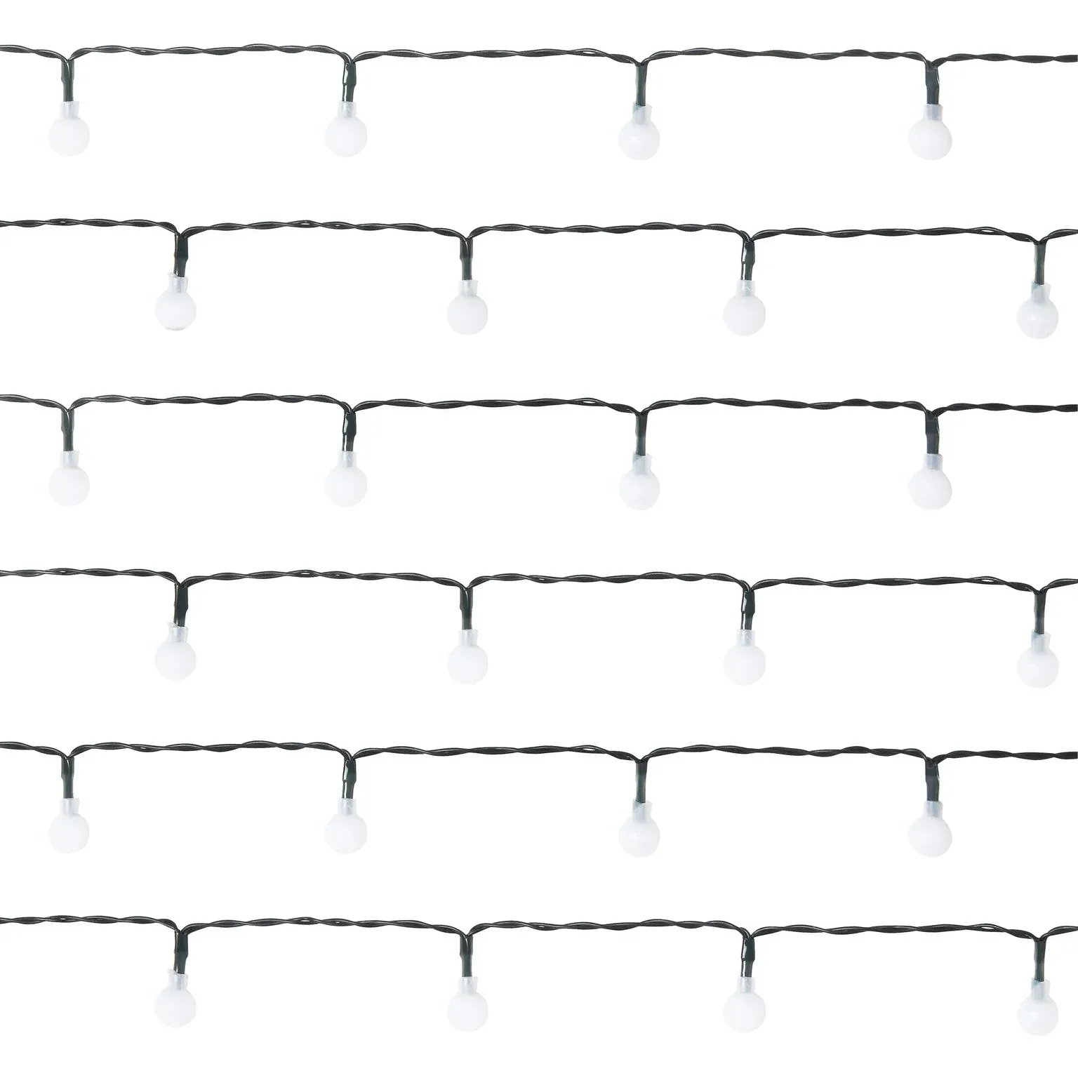 LED Berry Bulbs Battery Operated 8 Function (100 Lights) - White Lights - Image 2