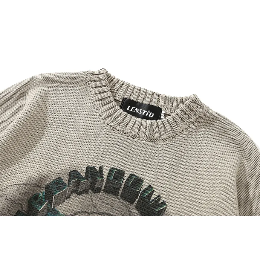 Angel Lightning Print Sweaters - Image 4